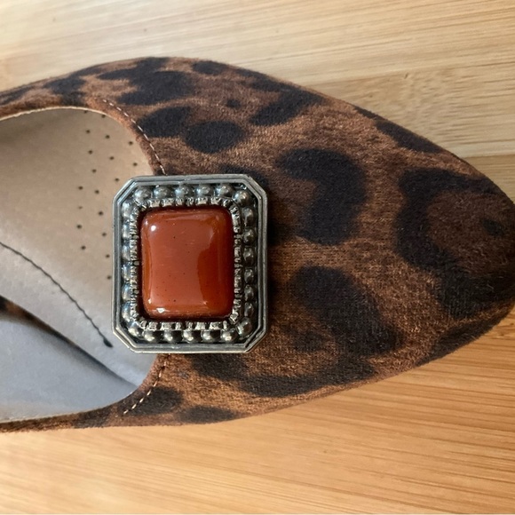 Hand Crafted Shoe Clips Burnt Orange Antique Silver 1 1/4” x 1 1/8” Shoe Bows - Picture 6 of 7